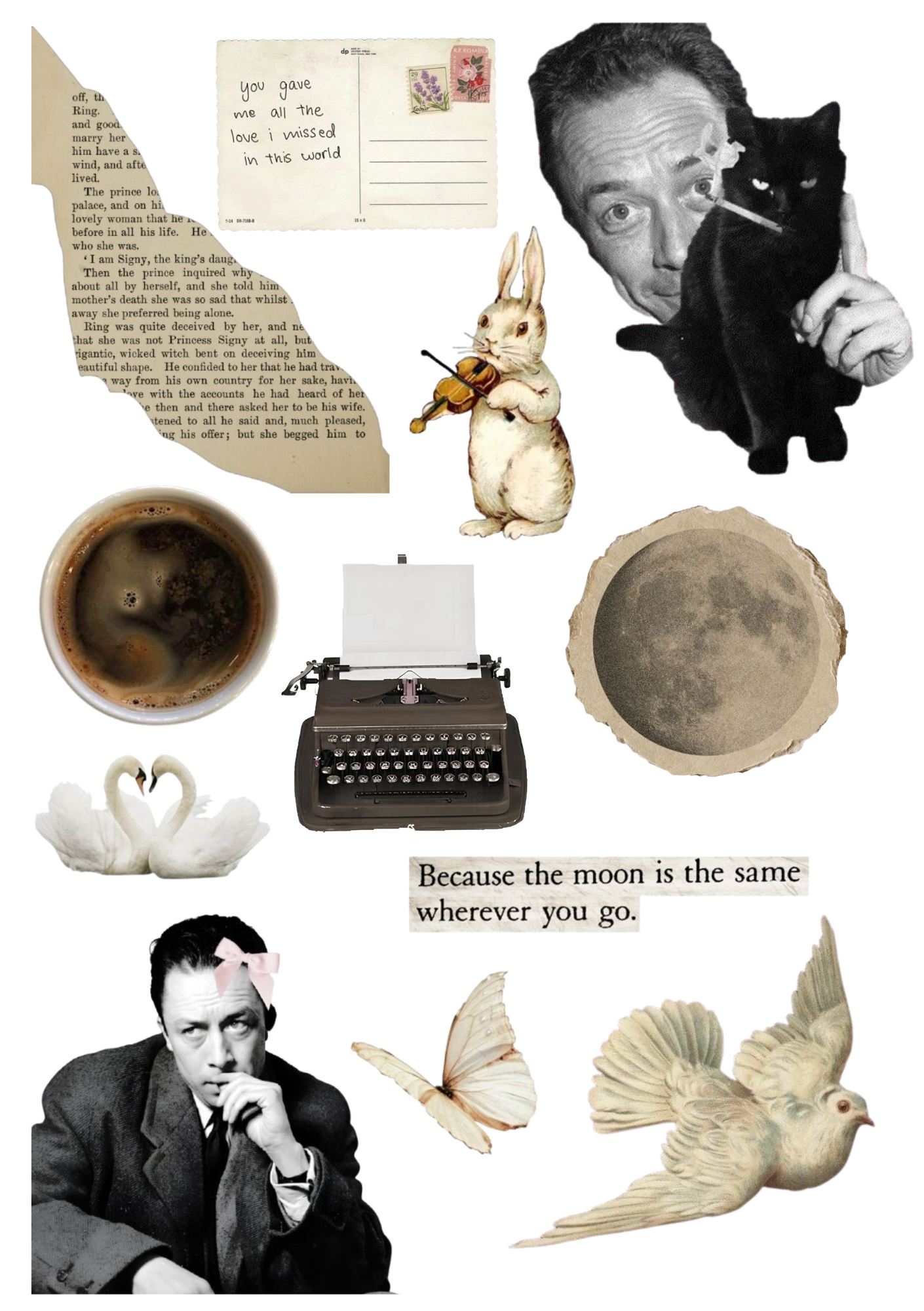 "Albert Camus" sticker sheet