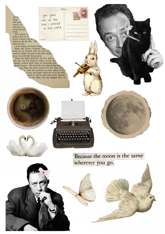 "Albert Camus" sticker sheet