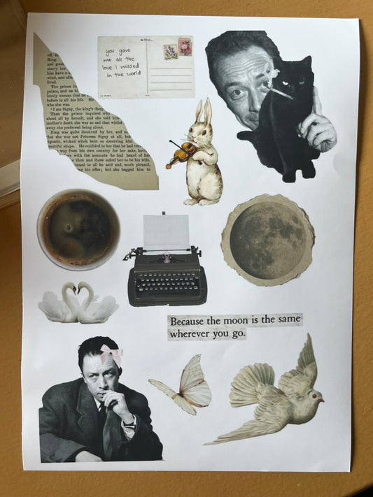"Albert Camus" sticker sheet